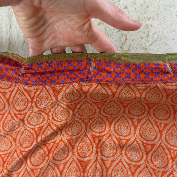 S.N.MODA Reversible 70% silk wrap skirt with tie one size - Picture 6 of 17